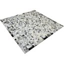 Ver imagem 2 de Tapete De Couro Preto Branco Salino 2,00x2,00 C/b pç 5x5cm