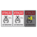 Ver imagem 1 de Combo 6 Placas de Sinalização Atenção Cinto de Segurança Uso Obrigatório 20x30 Acesso - S-207 F9e
