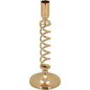 Ver imagem 1 de Castiçal Porta Vela Metal 23x8x8cm Dourado