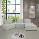 Ver imagem 2 de Sofá Ilha na Caixa em Módulos Mobili Assento + Canto + Assento + Chaise Boucle Branco Estofama