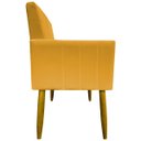 Ver imagem 5 de Kit 8 Poltronas Decorativas para Sala Mari Suede Cores Pé Palito Castanho