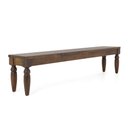 Ver imagem 1 de Banco de Madeira Maciça 200cm Pés Torneados Flora Canela