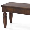 Ver imagem 4 de Banco de Madeira Maciça 200cm Pés Torneados Flora Canela