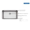 Ver imagem 2 de Cuba de Embutir Quadrum 70 U Tramontina 70 X 40 X 20 Cm em Aço Inox Acetinado