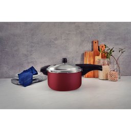 Panela de Pressão Tramontina Vancouver Effrect 6 Litros 24 Cm Vermelho em Alumínio Starflon Max - 5