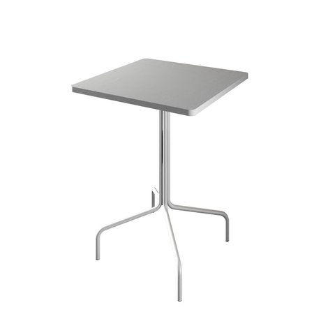 Mesa Bistrô Quadrada Barcelona 80cm Branco/Tx