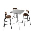 Ver imagem 5 de Mesa Bistrô Quadrada Barcelona 80cm Branco/Tx