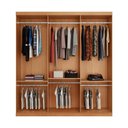 Ver imagem 5 de Guarda-Roupa Casal 100% MDF com 3 Portas de Correr 182cm Multimóveis CR35529 Madeirado