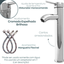 Ver imagem 2 de Kit Banheiro Cuba de Vidro + Misturador Inox + Válvula Click:dourado