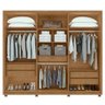 Guarda Roupa Casal com Espelho 6 Portas 5 Gavetas Únique Móveis Lopas - 2