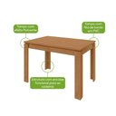 Ver imagem 4 de Conjunto Sala de Jantar Mesa Athenas 120 Tampo no Glass com 4 Cadeiras Apogeu - Lopas
