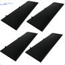Kit 4 Prateleira Preta 90X30 + Suporte Flutuante Mdf  Organizadora Decoração Cozinha Banheiro Sala - 1