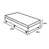 Cama Box Solteiro + Colchão De Molas Ensacadas Airtech 70X88X188:Preto - 2
