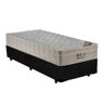 Cama Box Solteiro + Colchão De Molas Ensacadas Airtech 70X88X188:Preto - 1