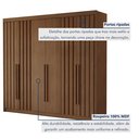 Ver imagem 7 de Guarda-Roupa Casal 6 Portas 4 Ripadas 100% MDF Portugal Cacau Marrom