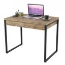 Ver imagem 3 de Escrivaninha Mesa Escritório 90cm 2 Gavetas Kuadra