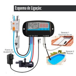 Controlador Temperatura Aquecimento Solar Piscina E Boiler - 3