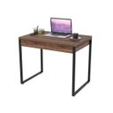 Ver imagem 3 de Escrivaninha Mesa Escritório 90cm 2 Gavetas Kuadra