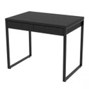 Ver imagem 4 de Escrivaninha Mesa Escritório Kuadra 2 Gavetas 90cm Industrial Preto Ônix