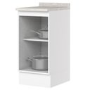 Ver imagem 4 de Balcao com Tampo 1 Porta 40 Cm Americana Branco Calcare Henn