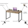 Escrivaninha Mesa Escritório 120cm 2 Gavetas Kuadra - 5