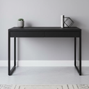 Ver imagem 1 de Escrivaninha Mesa Escritório Kuadra 2 Gavetas 120cm Industrial Preto Ônix