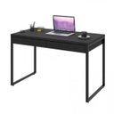 Ver imagem 3 de Escrivaninha Mesa Escritório Kuadra 2 Gavetas 120cm Industrial Preto Ônix