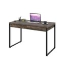 Ver imagem 3 de Escrivaninha Mesa Escritório 120cm 2 Gavetas Kuadra