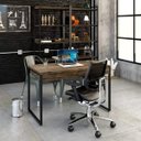 Ver imagem 2 de Escrivaninha Mesa Escritório 120cm 2 Gavetas Kuadra