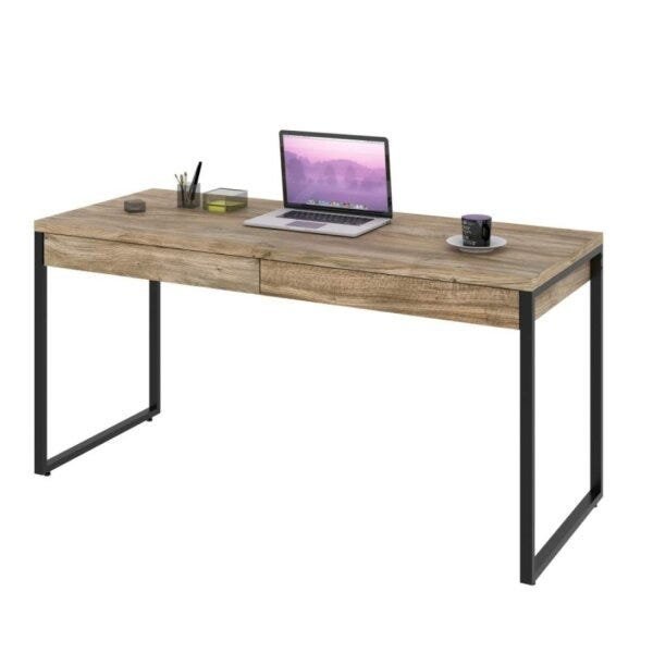 Mesa para Escritório 150cm 2 Gavetas Kuadra  - 3