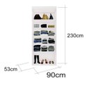 Ver imagem 3 de Closet Modulado Sem Portas com Prateleiras 90 cm MDF Lotus Belmax:Branco