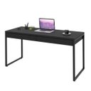 Ver imagem 3 de Escrivaninha Mesa Escritório Kuadra 2 Gavetas 150cm Industrial Preto Ônix