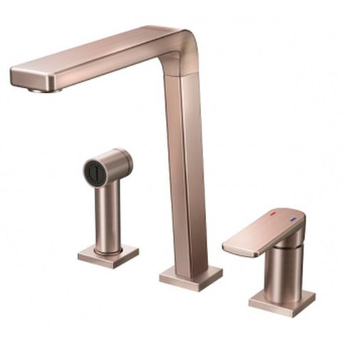 Monocomando para Cozinha com Ducha Bistrô Cobre Escovado Docol