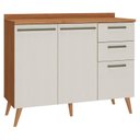 Ver imagem 1 de Balcão para Cozinha 120 Cm Favorita 2 Portas 3 Gavetas Cinamomo Areia Fosco - Zanzini