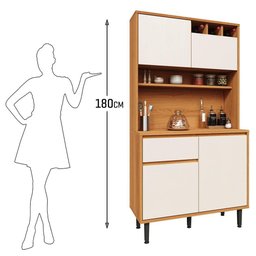 Armário de Cozinha Completa 4 Portas 1 Gaveta Easy Movelove - 4