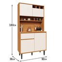 Ver imagem 3 de Armário de Cozinha Completa 4 Portas 1 Gaveta Easy Movelove