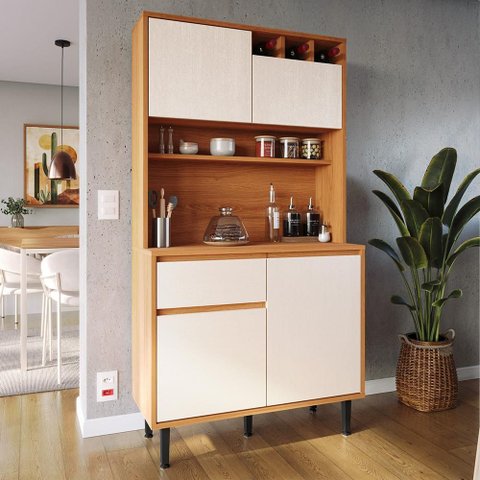 Armário de Cozinha Completa 4 Portas 1 Gaveta Easy Movelove