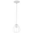 Ver imagem 2 de Lustre Pendente Cebola Aramado Branco Maravilhoso