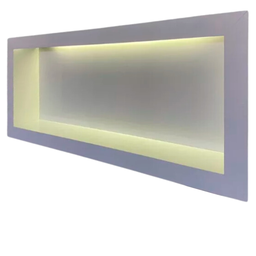 Nicho em Porcelanato Branco com Led Banheiro 60x32cm - 3