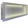 Nicho em Porcelanato Branco com Led Banheiro 60x32cm - 5