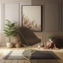 Ver imagem 6 de Cadeira Poltrona de Jantar Bela Suede Marrom Base Metálica Industrial Dourado - Pallazio