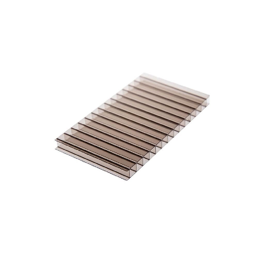 Chapa de Policarbonato Alveolar Bronze 4mm - 1,05m X 3,00m
