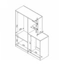 Ver imagem 5 de Guarda-Roupa Infantil 2 Portas com Cômoda Embutida 4 Gavetas Montessoriano Meu Fofinho Art In Móveis