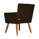 Ver imagem 3 de Poltrona Decorativa Onix Suede Rosa - DS Estofados - Marrom