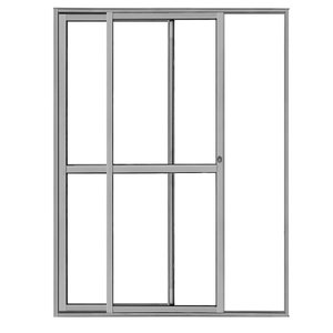 PORTA BALCÃO 2 FOLHAS - L25 BRILHANTE 2,10 X 1,20