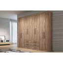 Ver imagem 1 de Guarda Roupa Casal 8 Portas e 6 Gavetas Master 8.6 Atacama - Santos Andirá
