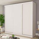 Ver imagem 1 de Guarda-roupa Casal 3 Portas 4 Gavetas de Correr Itália - Branco