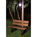 Ver imagem 2 de Banco de Jardim Madeira Plástica 110cm 2 Lugares Premium Marrom/Ipê