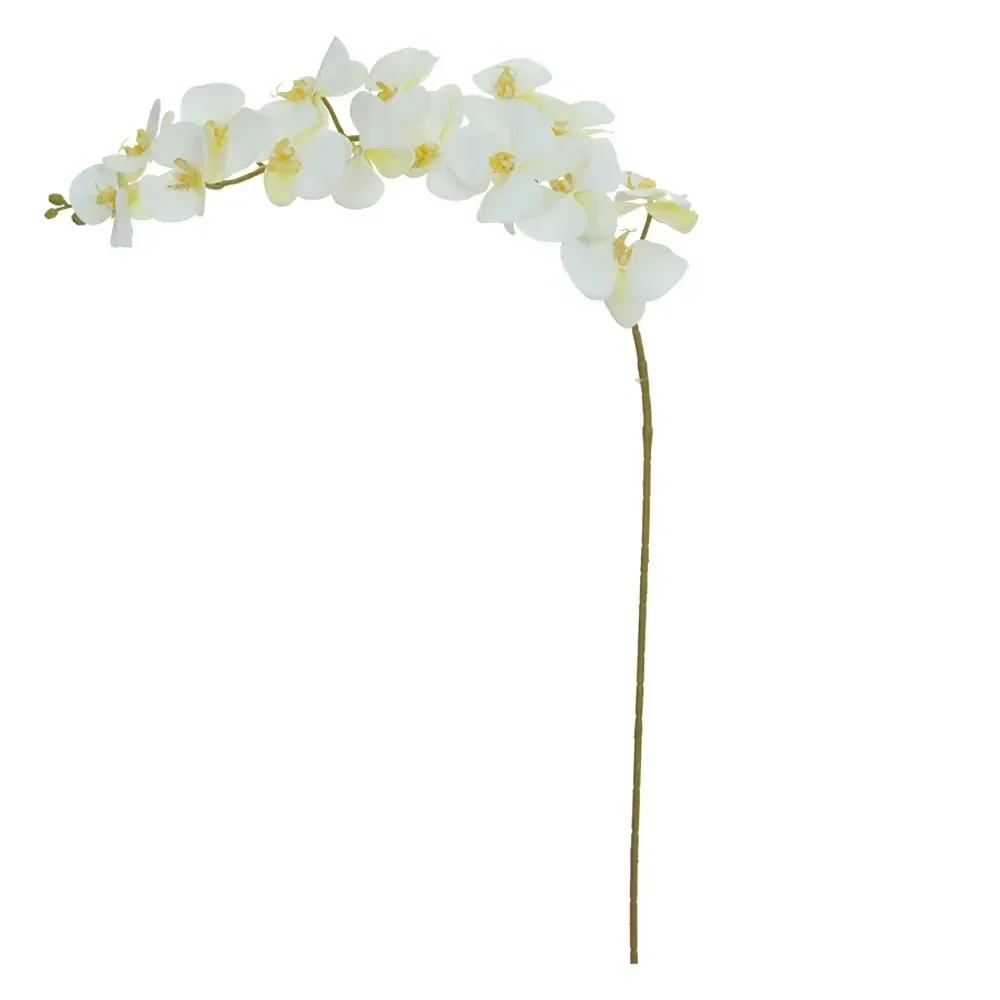 Orquídea Phalaenopsis Real Toque 115cm Branco Florarte Flor Arte