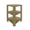 Ver mais imagens de Estante de Canto Multifuncional com 3 Prateleiras Wind